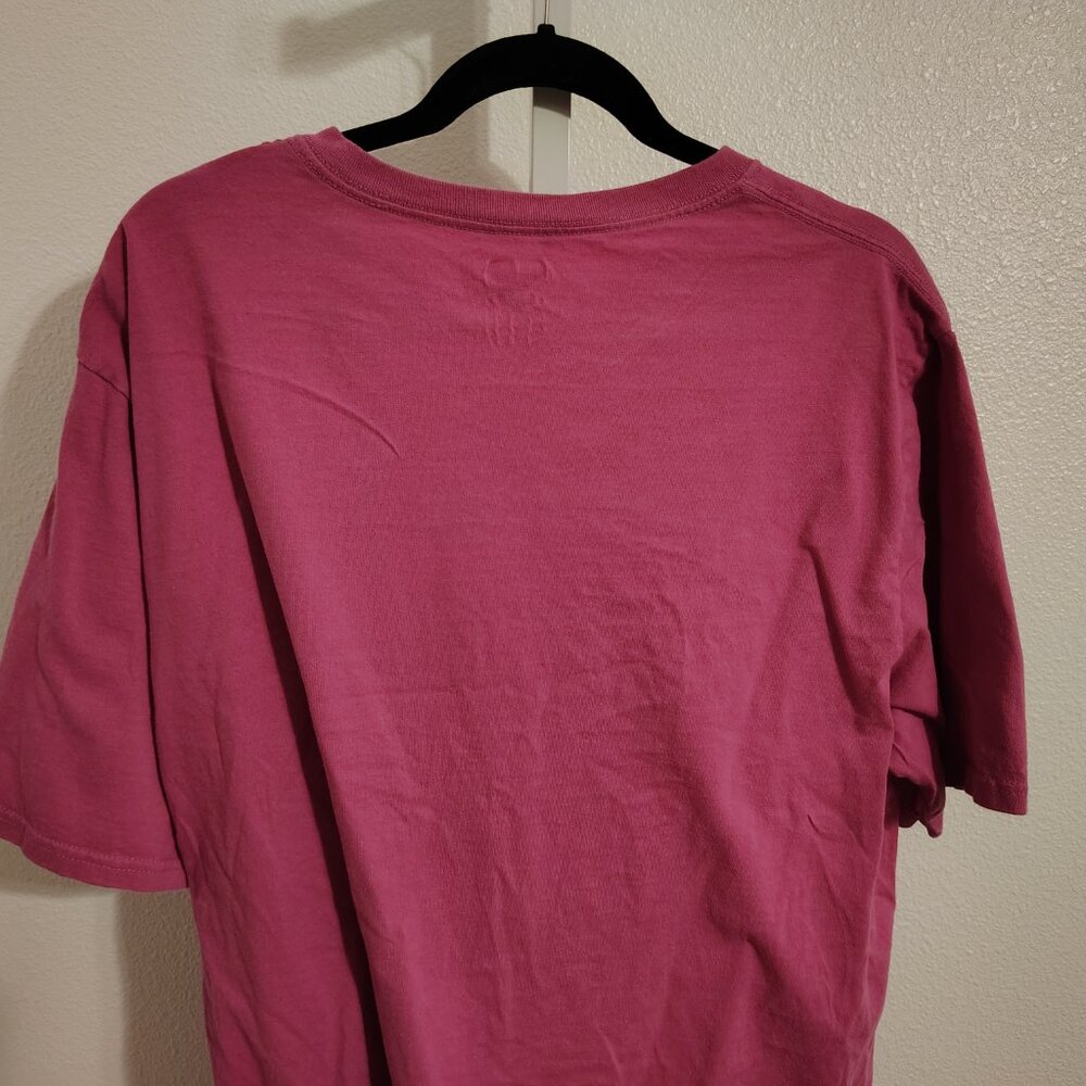 Jerzees Women's Short Sleeve Crewneck Top Size XL Cotton Pink Vintage - Picture 8 of 10